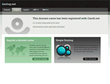 Tablet Screenshot of benlog.net